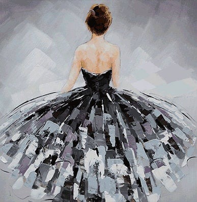 Ballerina Hand-Painted Wedding statement piece for entryway